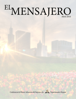 EL MENSAJERO Abr. 2016 - Departamento Hispano Conferencia