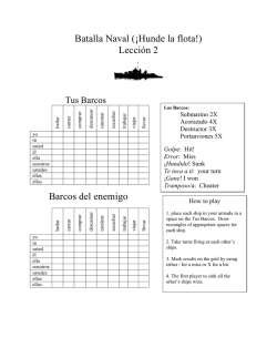Batalla Naval (&iexcl;Hunde la flota!) Lecci&oacute;n 2 Barcos del enemigo
