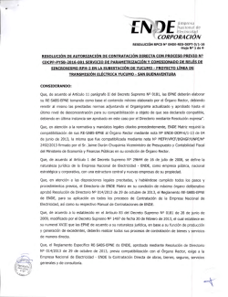 resoluci&oacute;n de autorizaci&oacute;n de contrataci&oacute;n directa con proceso