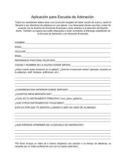 Aplicaci&oacute;n para Escuela de Adoraci&oacute;n: