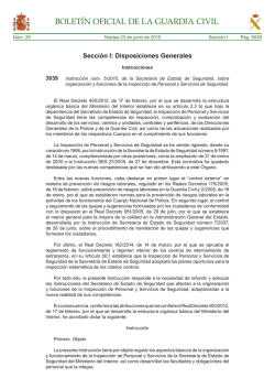 Instrucci&oacute;n 5/2005 de la Secretar&iacute;a de Estado de Seguridad del