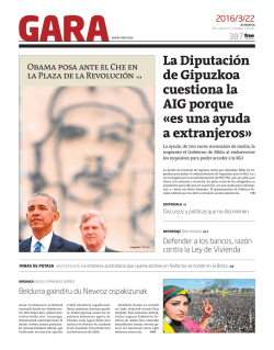 La Diputaci&oacute;n de Gipuzkoa cuestiona la AIG porque &laquo;es una ayuda