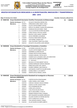 Facultad de Farmacia y Bioqu&iacute;mica