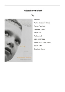 Alessandro Baricco City