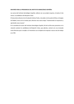 Resultados elecciones a la Junta directiva del IGE