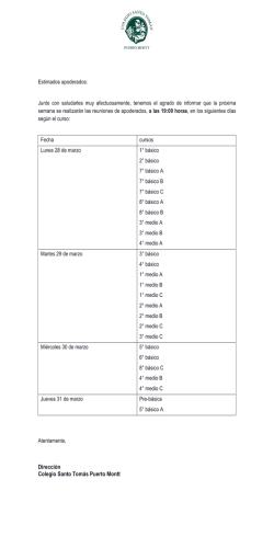 Direcci&oacute;n Colegio Santo Tom&aacute;s Puerto Montt
