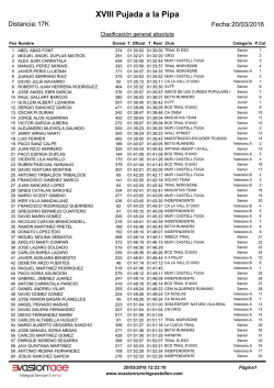 Pujada a Pipa - Evasion Running