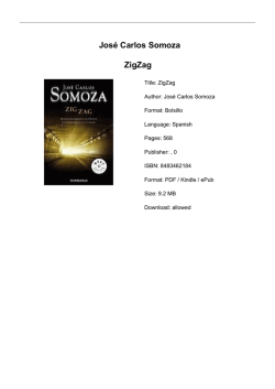 Jos&eacute; Carlos Somoza ZigZag