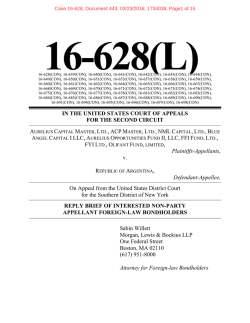 Reply Brief, the Foreign-law Bondholders