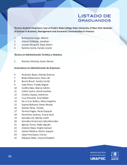 T&eacute;cnico Analista Financiero / por el Empire State College State