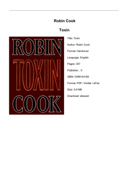 Robin Cook Toxin