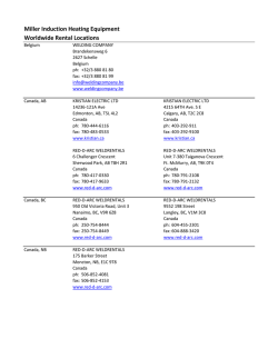 Miller Induction Heating Equipment Worldwide Rental Locations
