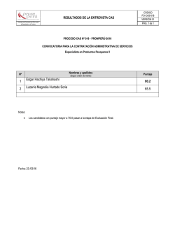 Resultado Entrevista