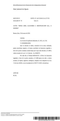 c&aacute;mara nacional de apelaciones del trabajo