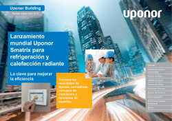 Lanzamiento mundial Uponor Smatrix para refrigeraci&oacute;n y