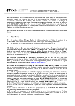 Modificaciones al contrato de adhesi&oacute;n