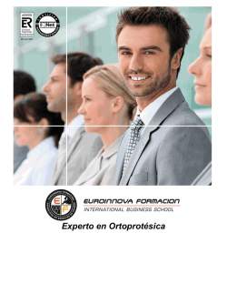 Experto en Ortoprot&eacute;sica