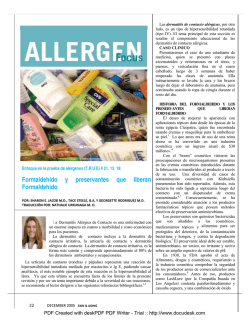 formaldehido final - Dermatitis Academy