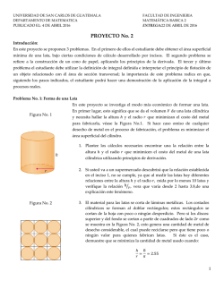 PROYECTO No. 2 - Departamento de Matem&aacute;tica
