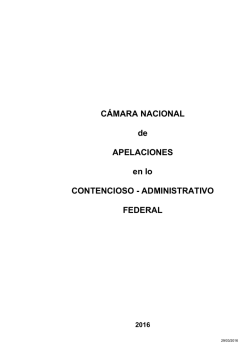 C&aacute;mara Nacional de Apelaciones en lo Contencioso