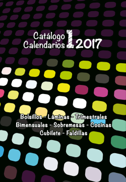 Cat&aacute;logo 1 Calendarios 2017