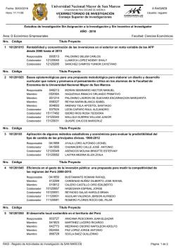 Facultad de Ciencias Econ&oacute;micas - Vicerrectorado de Investigaci&oacute;n