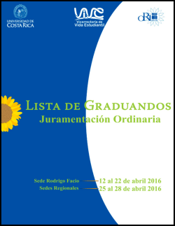 Lista de graduandos