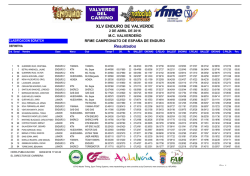 XLV ENDURO DE VALVERDE Resultados