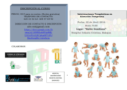 D&iacute;ptico Jornadas 2016.
