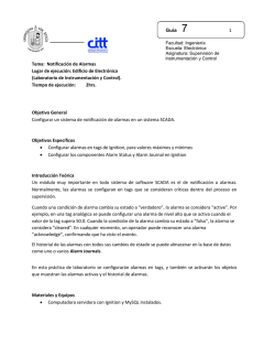 Gu&iacute;a 7 1 Tema: Notificaci&oacute;n de Alarmas Lugar de ejecuci&oacute;n: Edificio