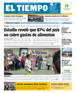 Estudio revel&oacute; que 87% del pa&iacute;s no cubre gastos de