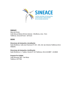 SINEACE SEDES