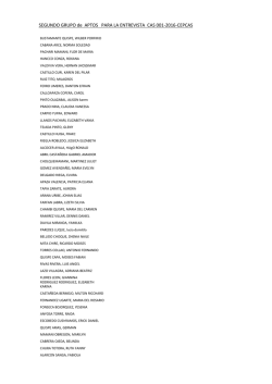 SEGUNDO GRUPO de APTOS PARA LA ENTREVISTA CAS 001