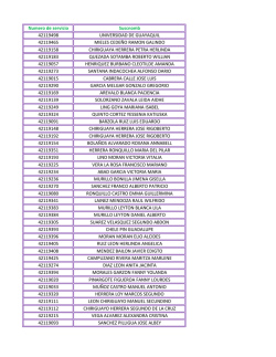 Numero de servicio Suscnomb 42119498 UNIVERSIDAD DE