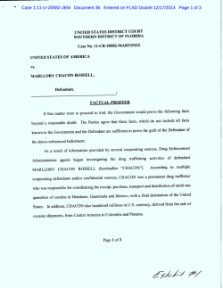 MARLLORY CHACON ROSSELL (hereinafter ttCHACON