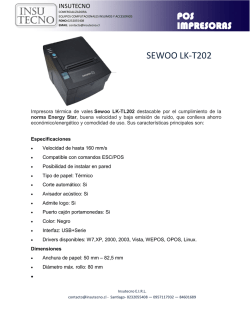 Impresora t&eacute;rmica