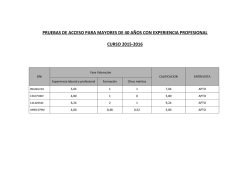 PRUEBAS DE ACCESO PARA MAYORES DE 40 A&Ntilde;OS CON