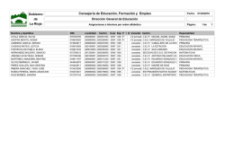 La Rioja de Gobierno Consejer&iacute;a de Educaci&oacute;n, Formaci&oacute;n y Empleo