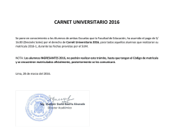 carnet universitario 2016