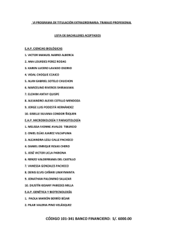 c&oacute;digo 101-341 banco financiero: s/. 6000.00