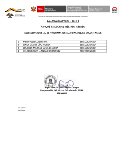 1 mery veliz contreras seleccionado 2 cindy glaidy d&iacute;az