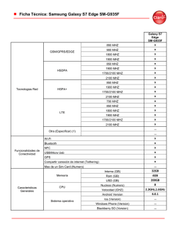 Ficha T&eacute;cnica: Samsung Galaxy S7 Edge SM-G935F