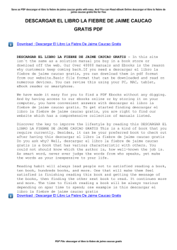 Descargar El Libro La Fiebre De Jaime Caucao Gratis