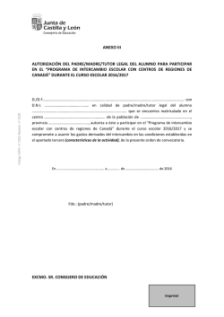 anexo iii autorizaci&oacute;n del padre/madre/tutor legal del alumno para