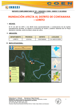inundaci&oacute;n afecta al distrito de contamana &ndash; loreto