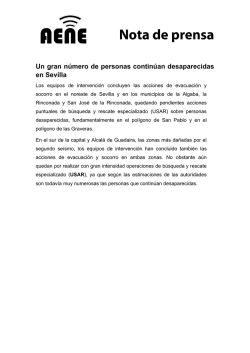 Nota SIMULADA-Personas desaparecidas en Sevilla