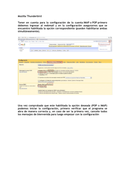 Thunderbird - Ayuda Jazztel