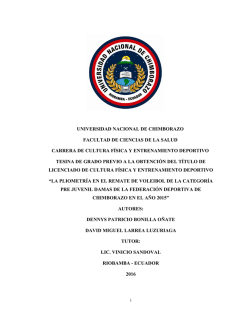 universidad nacional de chimborazo facultad de ciencias de