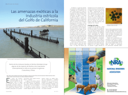 Las amenazas ex&oacute;ticas a la industria ostr&iacute;cola del