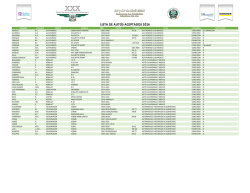 LISTA DE AUTOS ACEPTADOS 2016